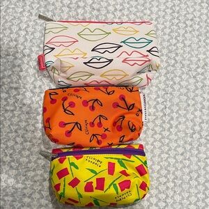 Clinique Lip and Cherry Design Makeup Bags